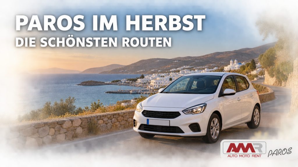 Paros im Herbst mit dem Mietwagen – die schönsten Routen mit AMR